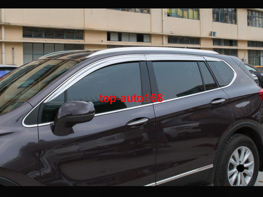 Chrome Window Visor Vent Shades Sun Rain Guard trim for Buick Envision 2016-2020