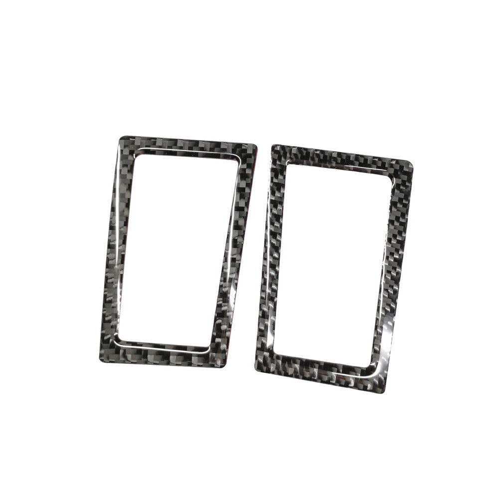 2X Carbon Fiber Interior Air Vent Outlet Cover Trim for Toyota for Corolla 2014-2018