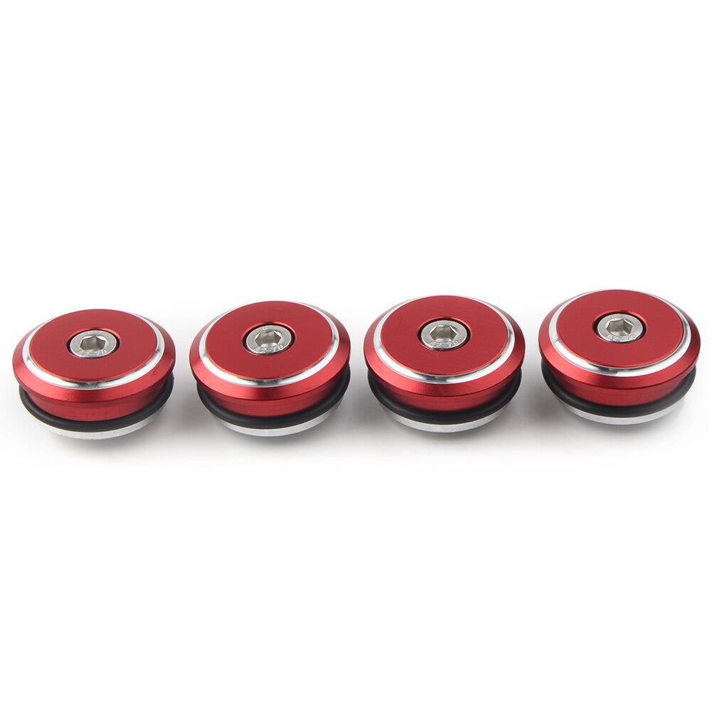 Fit for Ducati 1199 Panigale 12-15 1299 Panigale 15-17 4x Frame Plugs Cover Cap Red Q