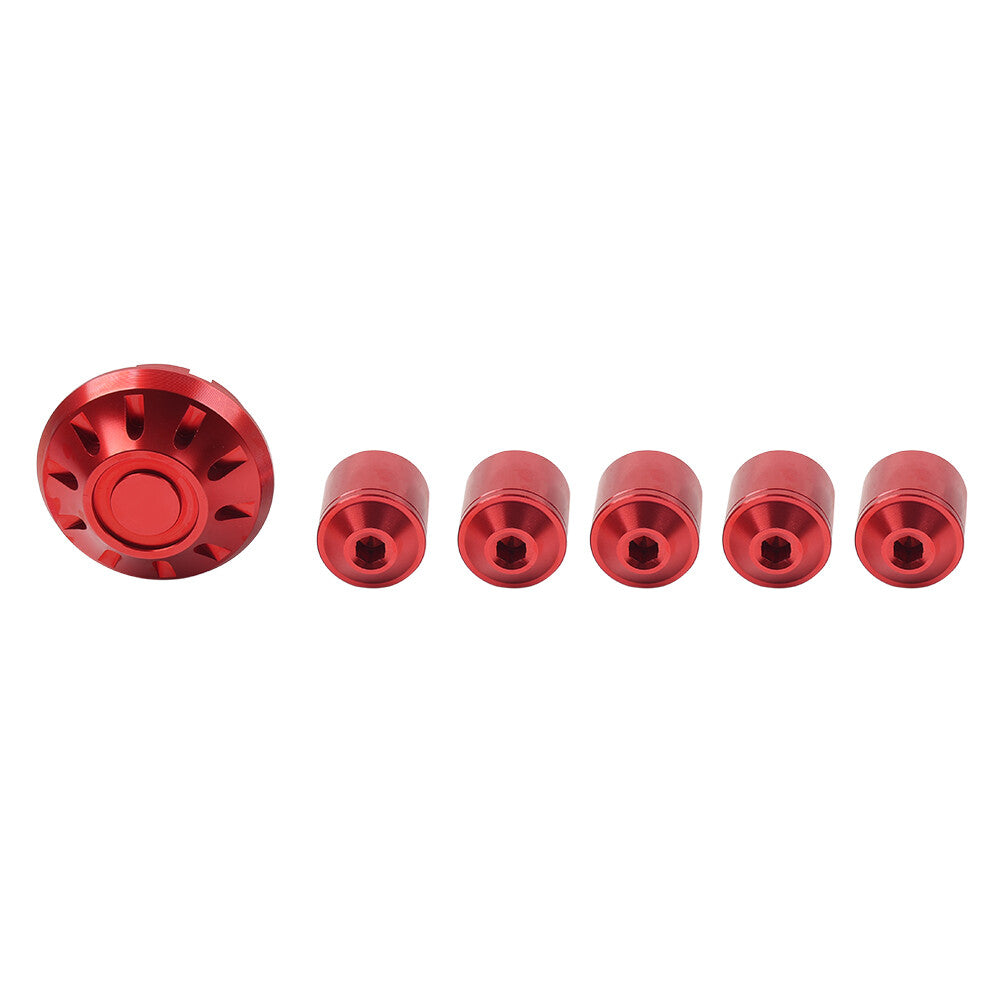 Red Front Hubcap Screw Wheel Hub Cover For Vespa Primavera/Sprint 150 13-21 Q