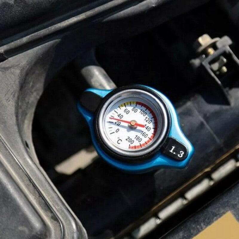 1.3Bar Universal Car Thermostatic Gauge Radiator Cap Cover With Water Temp Meter