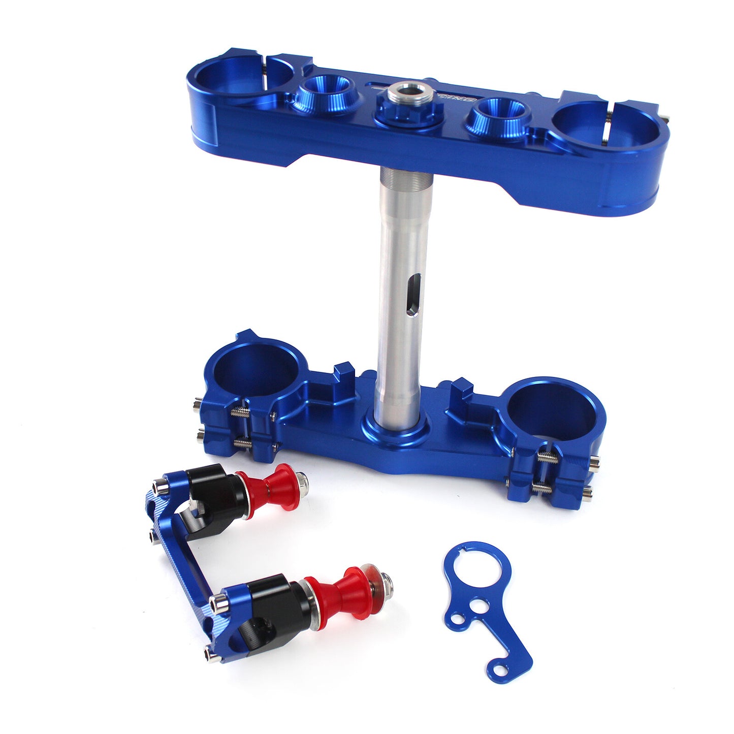 Triple Clamp Mount Fork CNC Aluminum With Handlebar Riser For DRZ400SM 2005-19