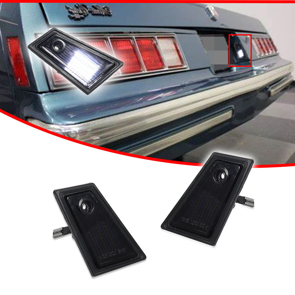 White LED license plate light LH+RH suitable for 79-88 brand new Monte Carlo SS LS- v
