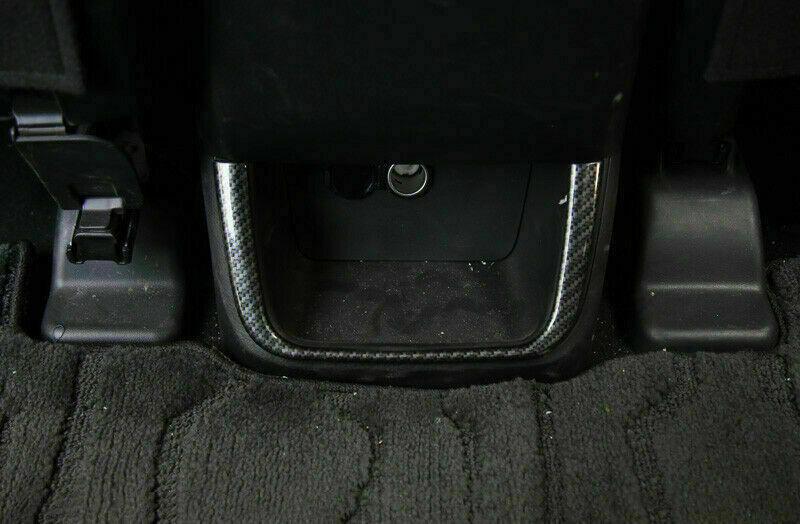 Carbon Fiber Rear Air Vent Outlet Lower Decor Trim for Toyota Highlander 2014-19