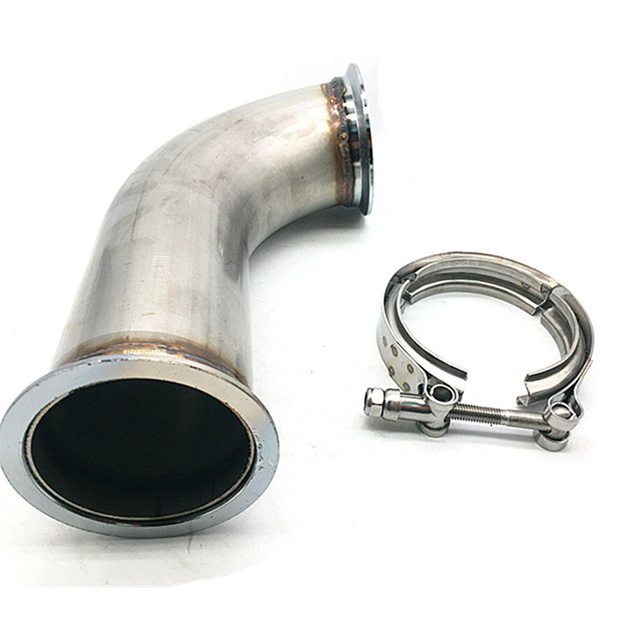 1Set 3 Car 90° Garrett w/clamp Pipe Short Leg 6 Universal Downpipe Part Q
