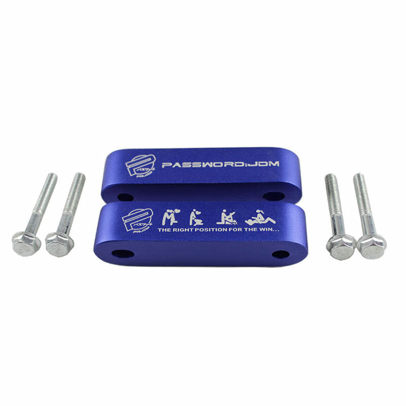 Anodized Blue Hood Spacer Hood Riser 3/4 for Honda for Civic CRX Del Sol Integra