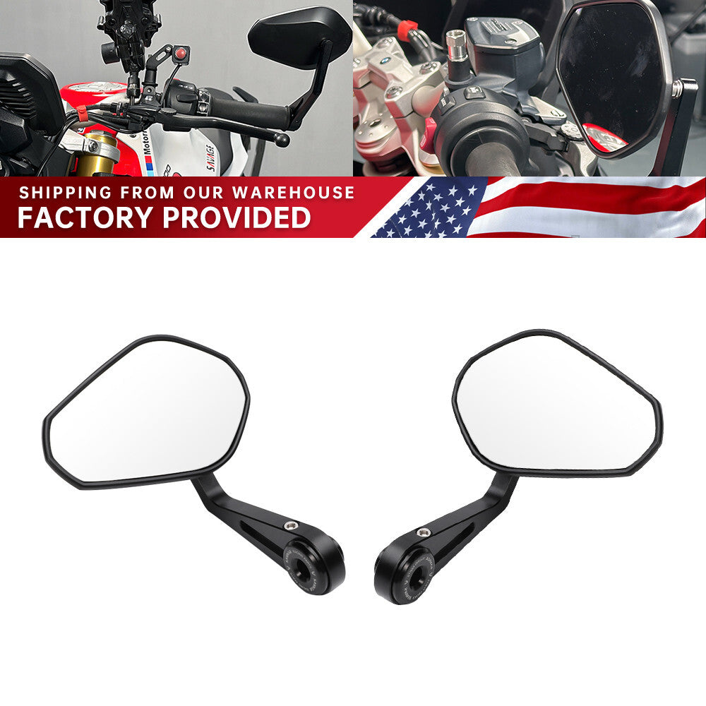 for BMW R1200R R1250R R 1250 RS R1250RT Handle Bar End Mirrors Rear Side Mirrors