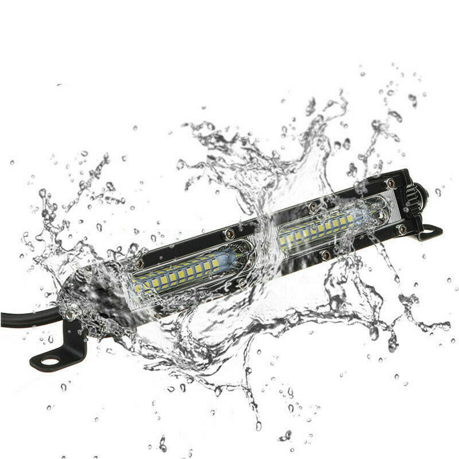 7in Car Truck LED Work Light Bar Lamp Spot/Flood Beam Combo Waterproof 6000K 90W Q