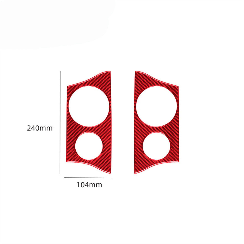Red Carbon Fiber Passenger Dashboard Cover Trim Strip For Supra 2019-2022 v
