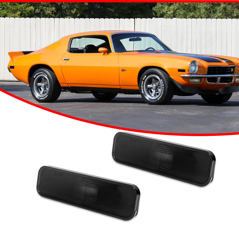 For 70 - 77 for Camaro smoked lens front and rear marker light housing - v