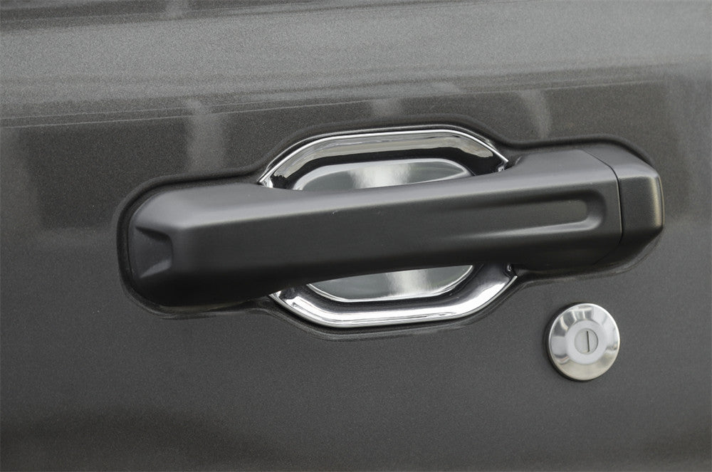 Chrome ABS Outer Side Door Handle Bowl Cover Fit for Jeep Gladiator JT 2020-2022