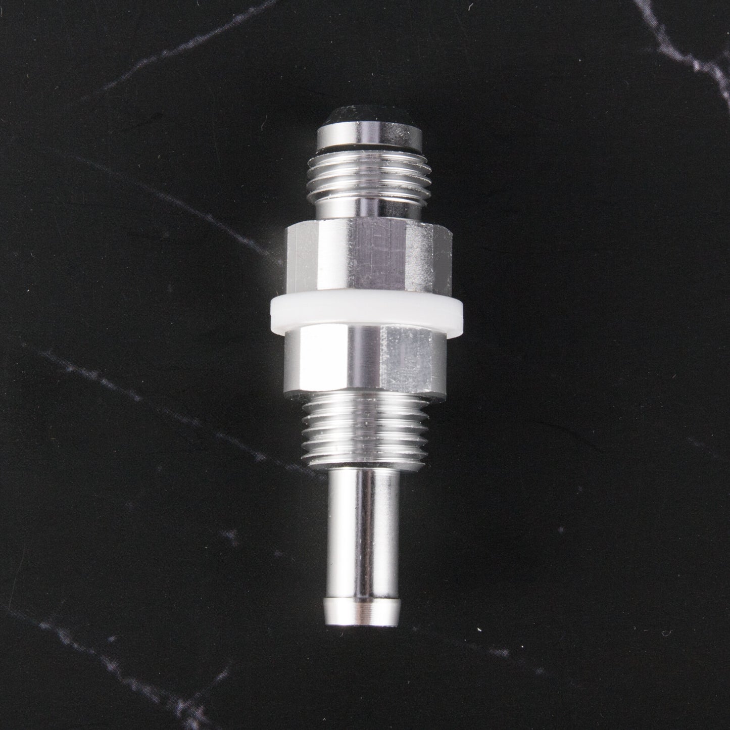 6AN Male Flare Bulkhead To 5/16 Hose Barb Fuel Tank Fitting Q