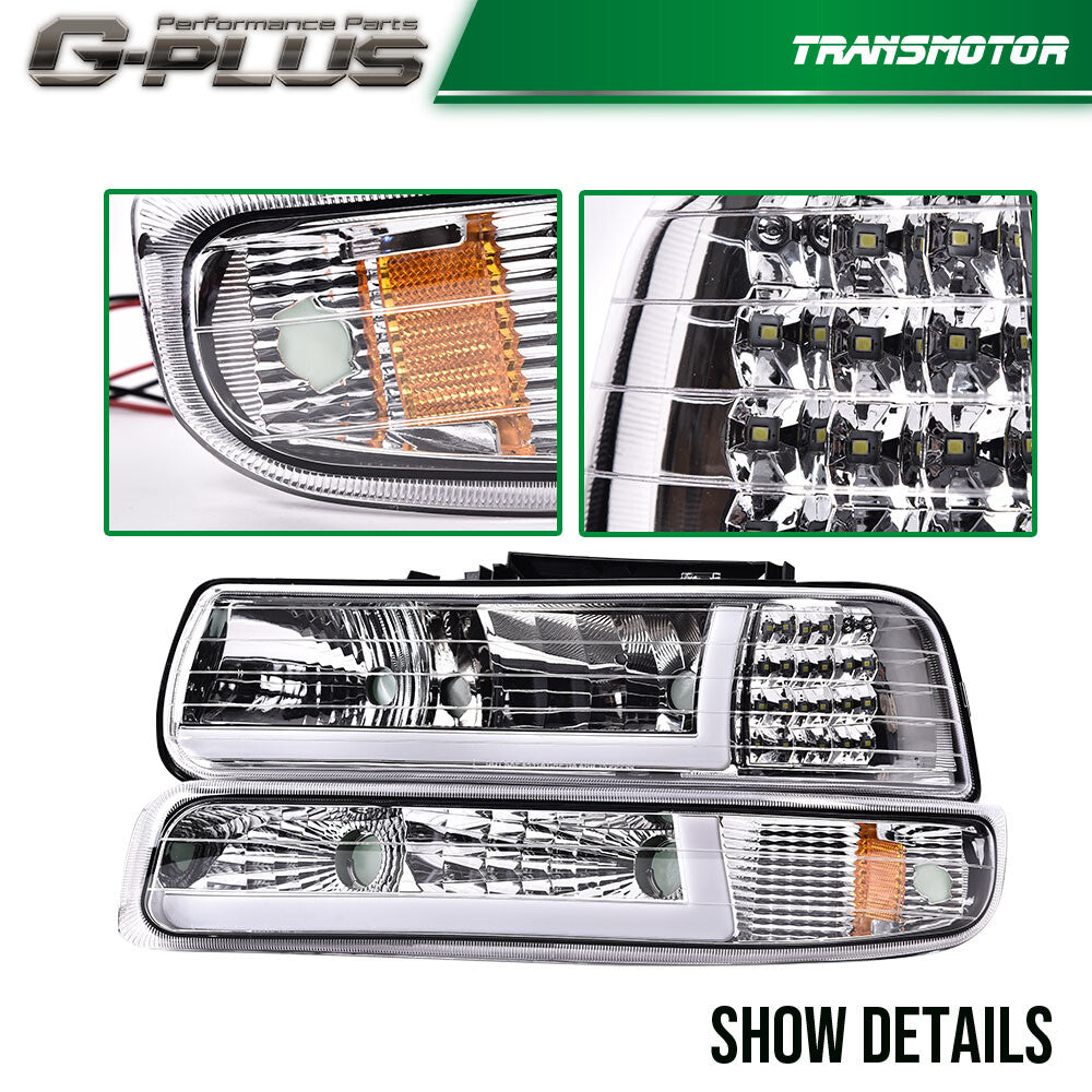 99-02 for Silverado/00-06 Suburban Tahoe LED BAR DRL- v