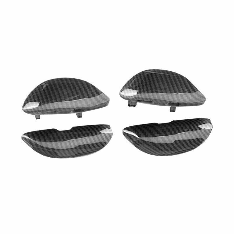 4PCS Inner Door Bowl Cover Replace ABS Carbon Fiber Fit for Cadillac CT4 2020-24