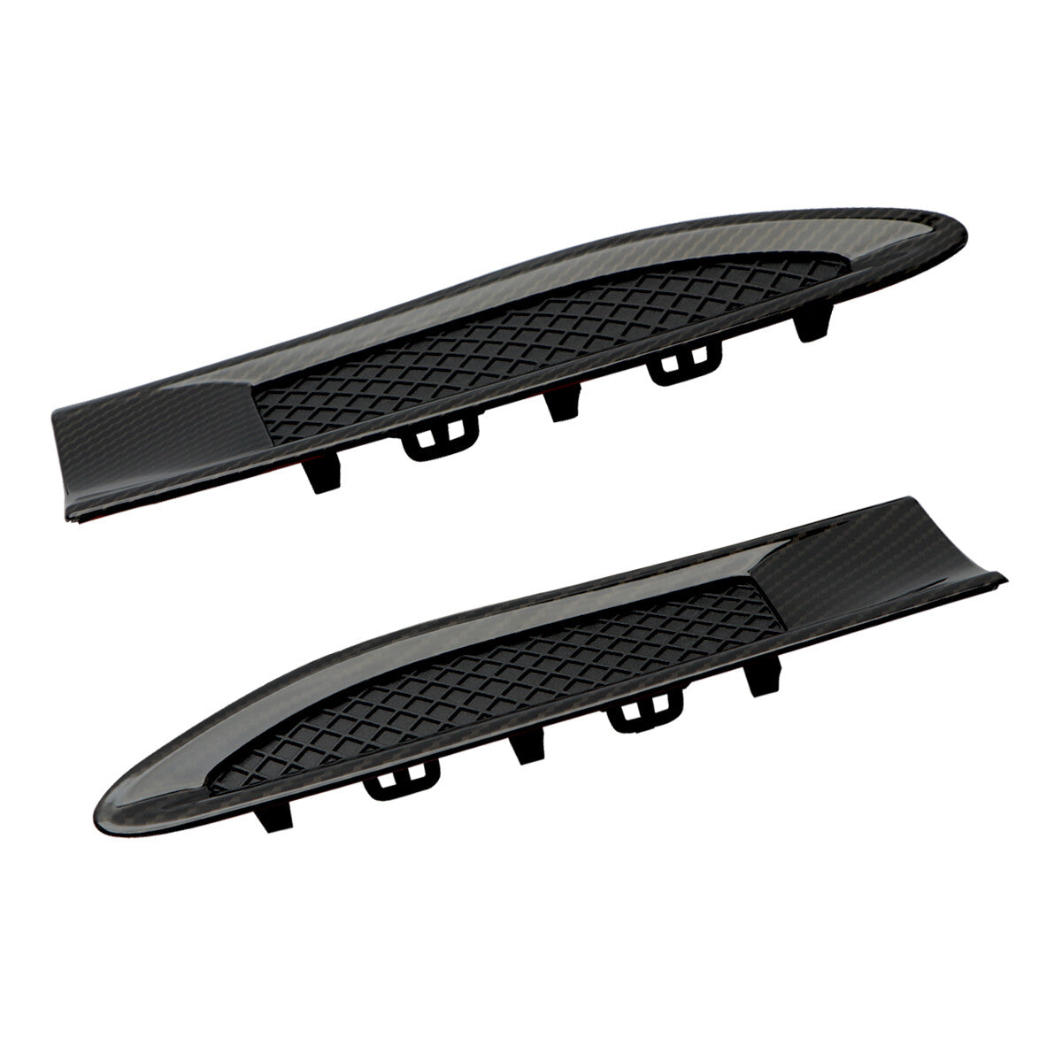 Carbon fiber textured front fender side vent cover trim for Ford Taurus Police OE