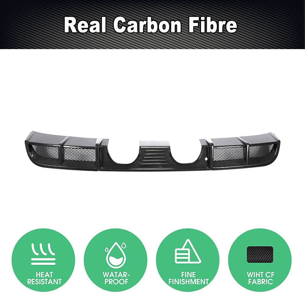 Fit for Porsche 911 Carrera 2017UP Real Carbon Rear Bumper Diffuser Lip Spoiler