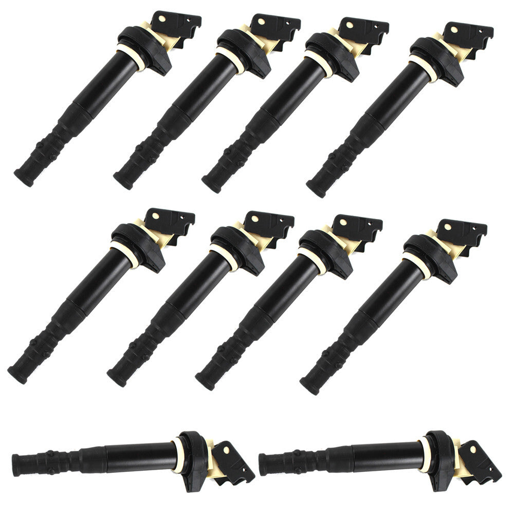 Set of 10 Ignition Coils For 12137841556 for BMW M5 Sedan M6 Coupe E60 E63 E64 S85