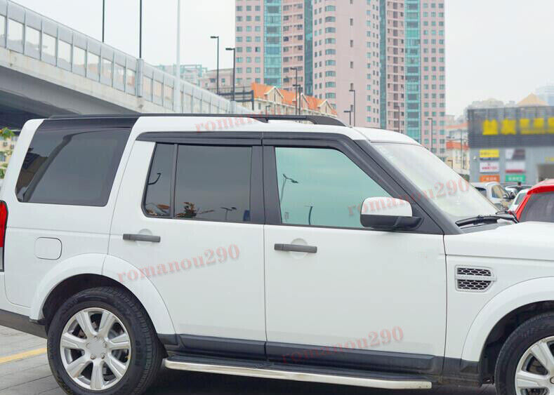 For LR Discovery 4 2010-2016 Black Window Wind Visors Rain Guard Vent Deflectors