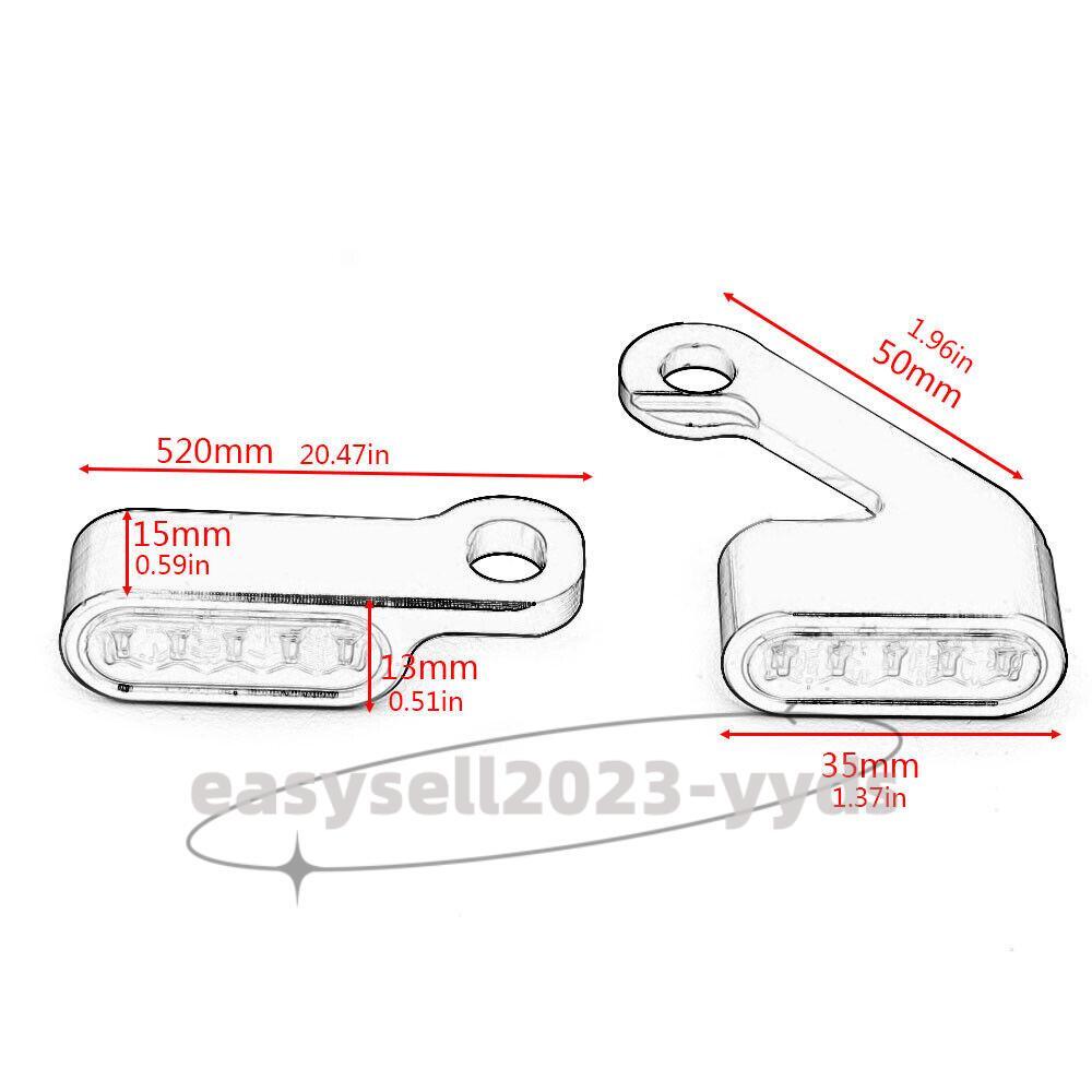 Motorcycle Handlebar for Mini LED Indicator Turn Signal Light for Harley Sportster
