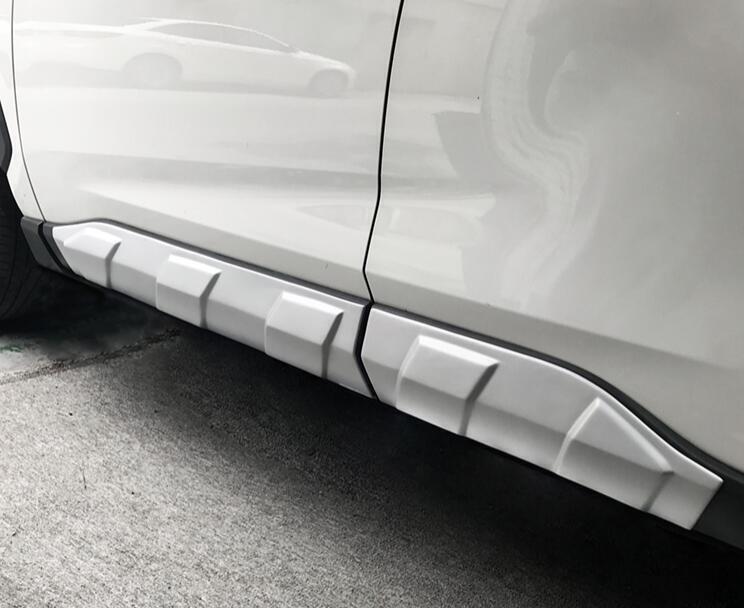 Silver Body Side gate Mouldings Panel Cover Trim 4PCS for Toyota Rav4 2019-23