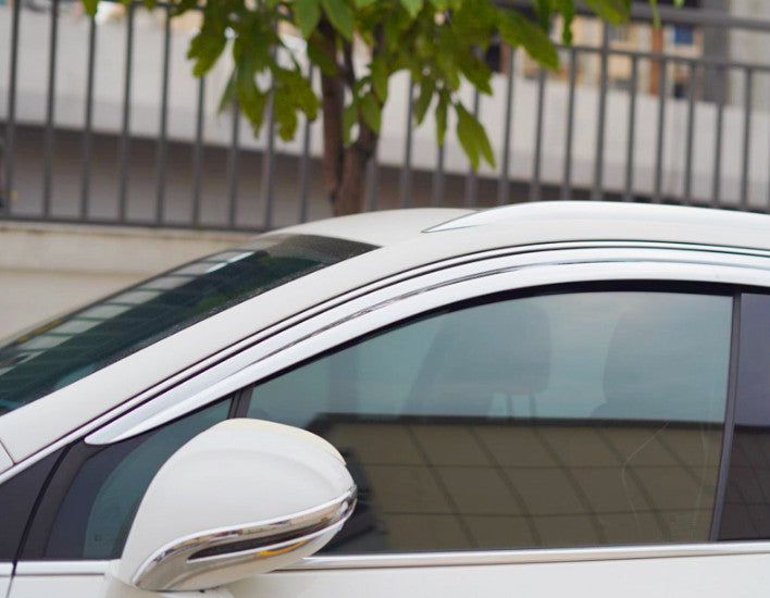 for Buick Envision 2016-20 chrome Car Window Vent Visor Sun Rain Deflector Guard