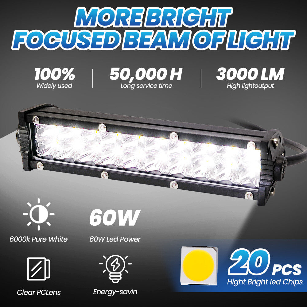 For CRF110 KLX110 LED Headlight Light Bar Driving Lighting Kit Plug-N- Play