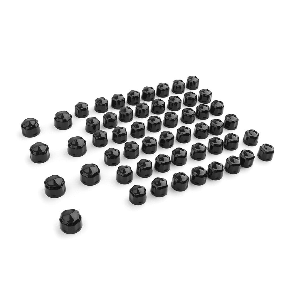 for Harley Road King Electra Glide 99-16 FLHX FLHTK Black Engine Bolt Cap Set Q
