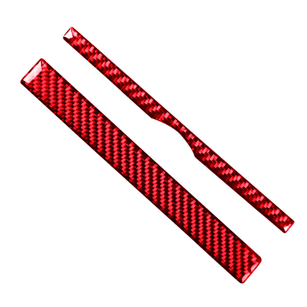 3Pcs Carbon Fiber Interior Dashboard Cover Trim For Macan 2019-2020 v