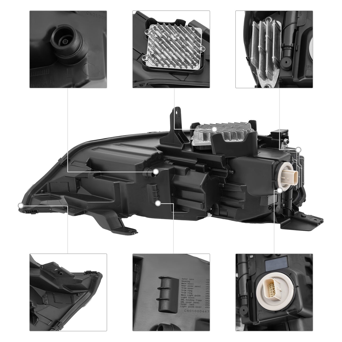 DRIVER SIDE 55W 12V HEADLAMP FOR 2021 2022 2023 for BUICK ENVISION LED HEADLIGHT n