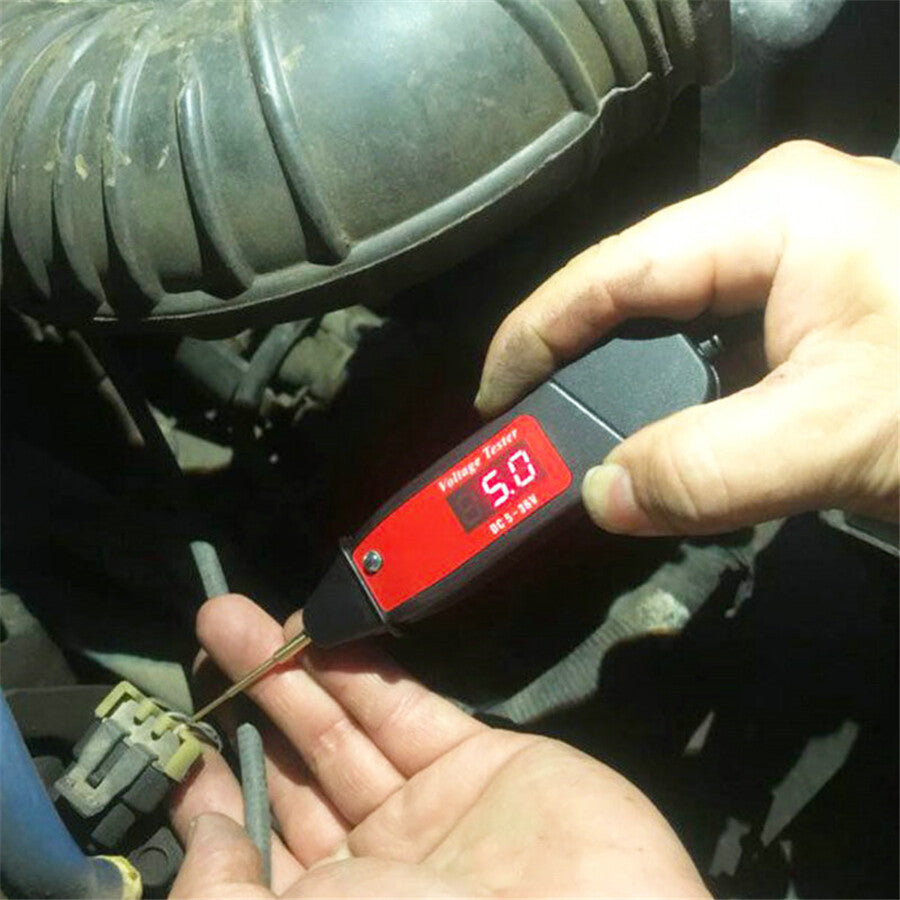 Car Voltage Tester Test Pen Probe Detector Sensor Digital Display With LED Light