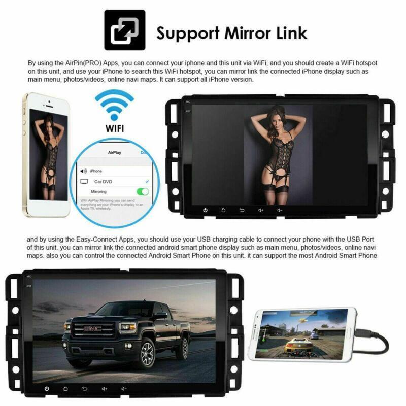 Android 10.1 8 for GMC for Chevrolet for Chevy for Sierra Car Stereo Radio GPS Navigation