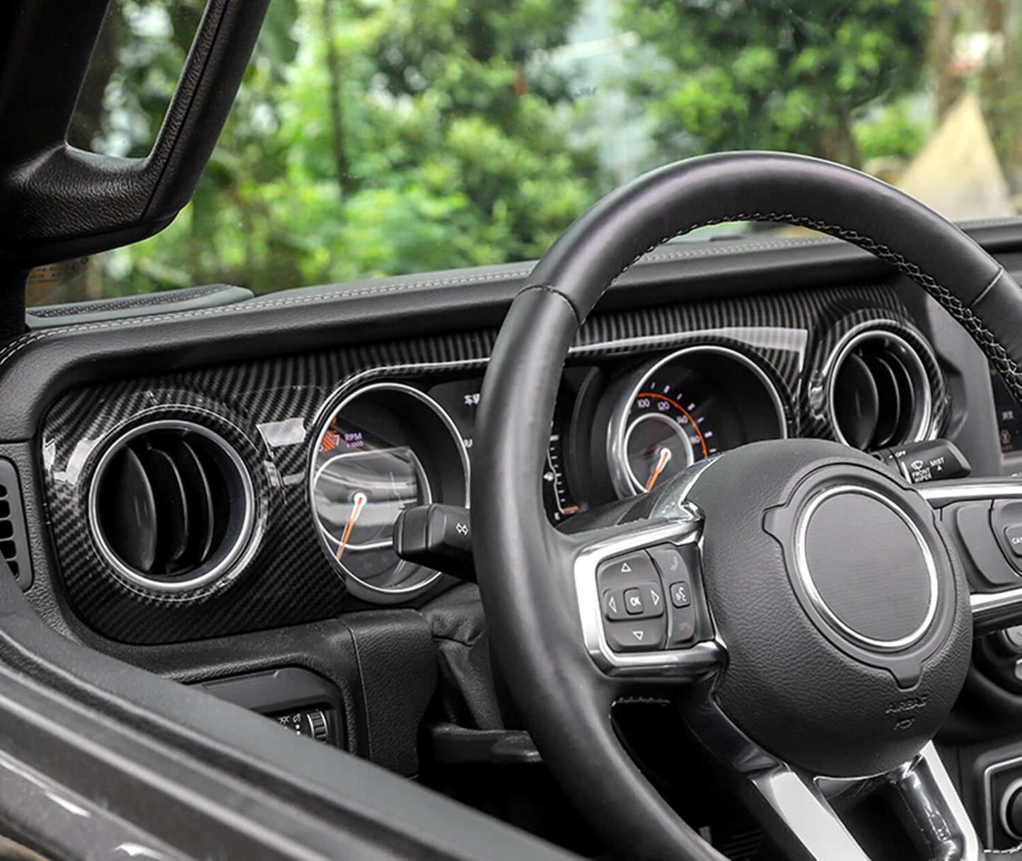 for Jeep for Wrangler JL JT 18-23 Center Console Dashboard Panel Gear Shift Trim Q