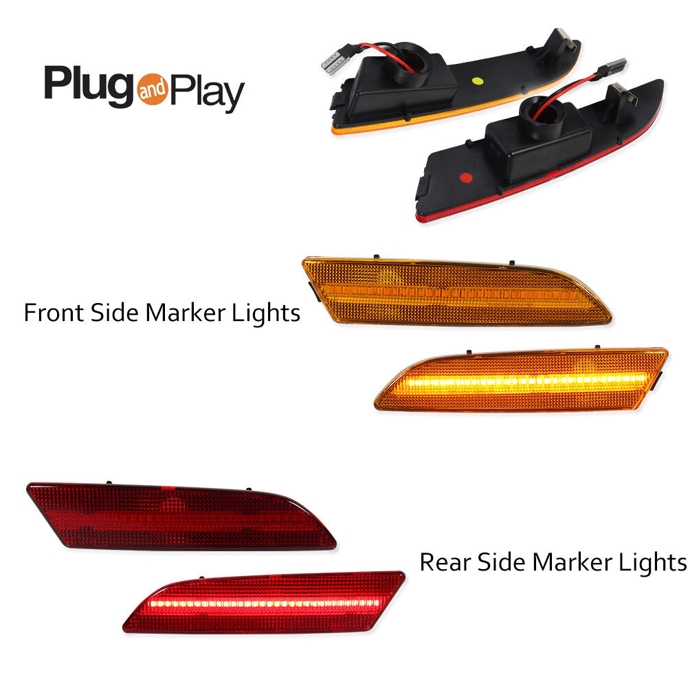 OE style A&R LED front and rear marker lights suitable for 04-08 for Chrysler Crossfire- v