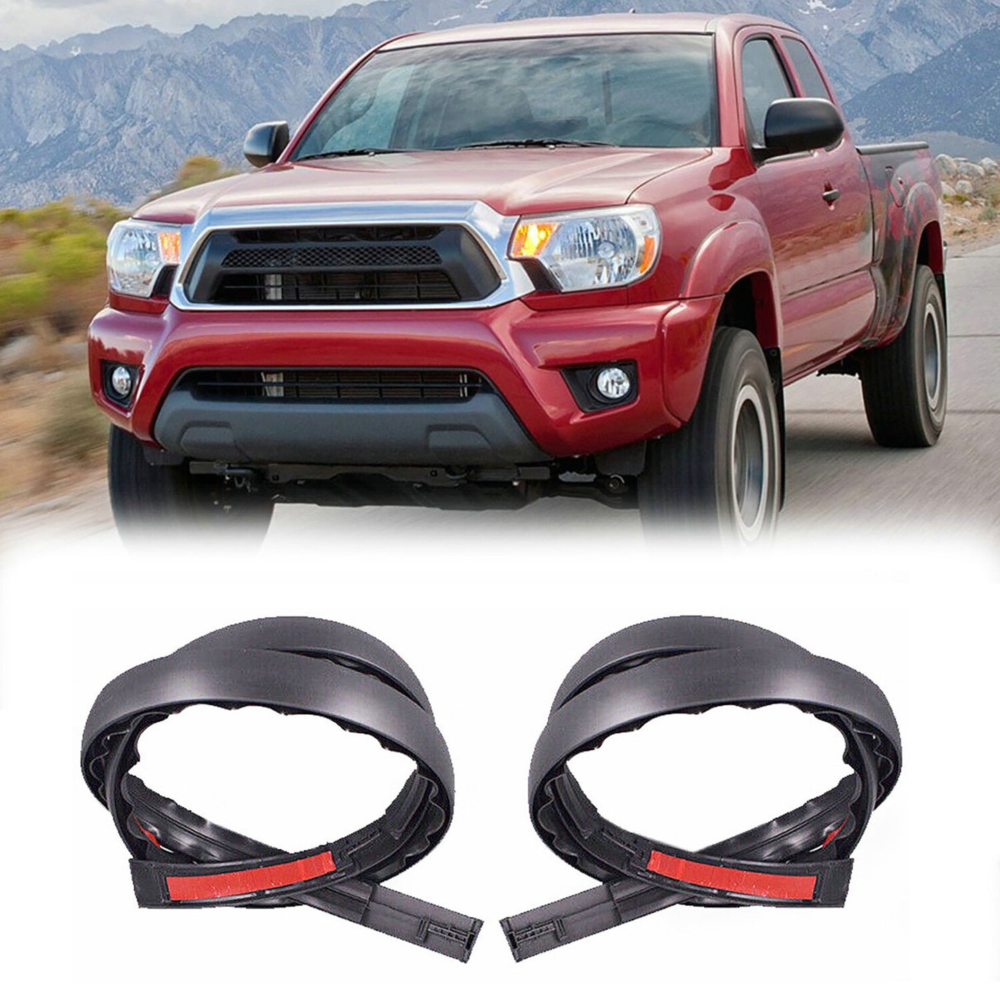 2x Roof Molding Weatherstrip Replacment For 2005-2015 for Toyota Tacoma DOUBLE CAB