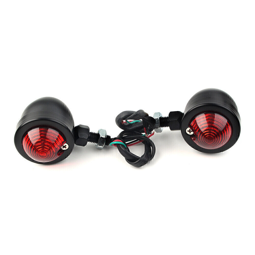 for Universal Motorcycle Turn Signals Blinker Indicator Light Red Lamp Q