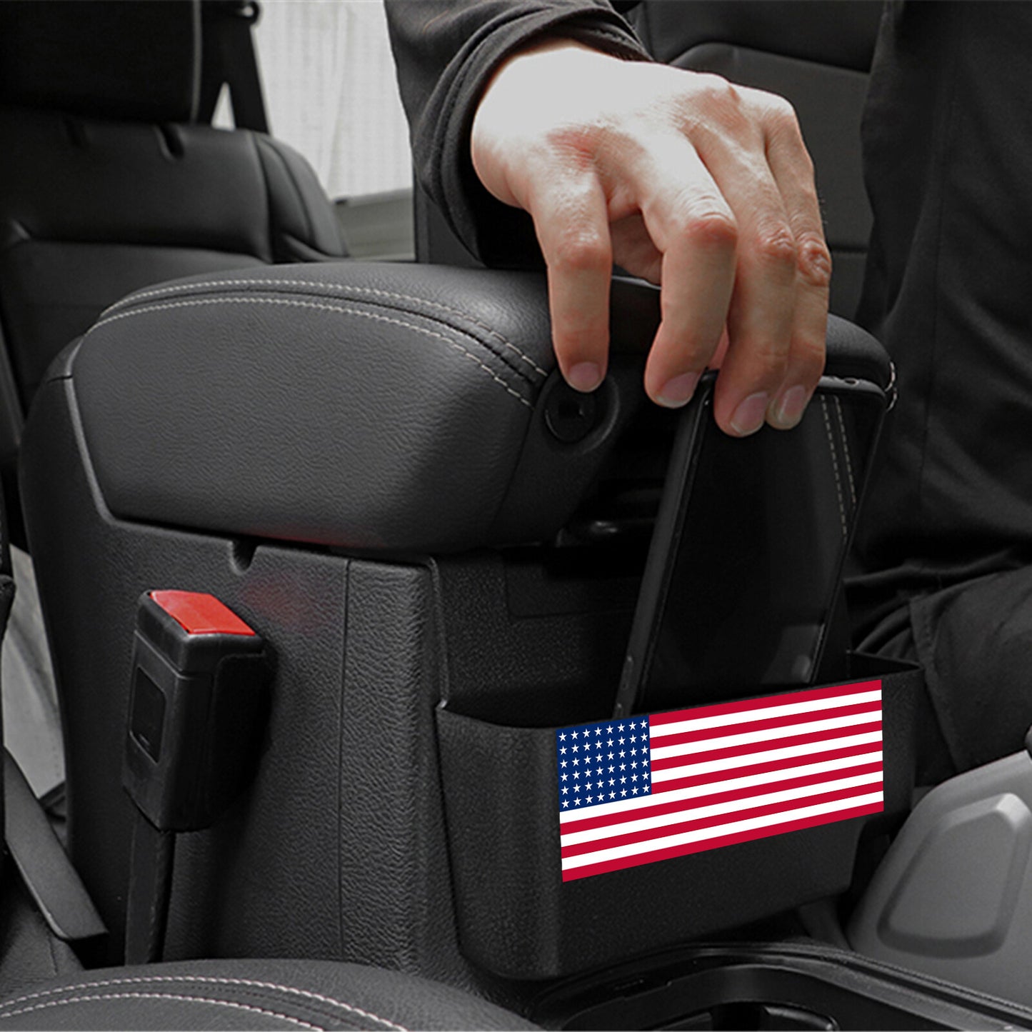 Front Center Console Armrest Storage Box for Jeep for Wrangler JL JT 2018-2022