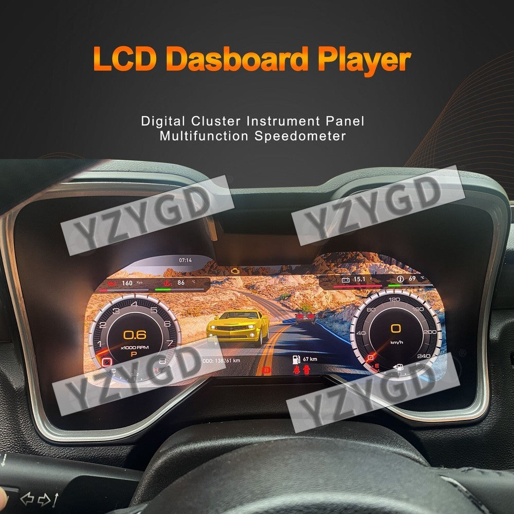 12.3 LCD Digital Cluster Instrument Speedometer for Chevrolet Camaro 2010-2015 Q