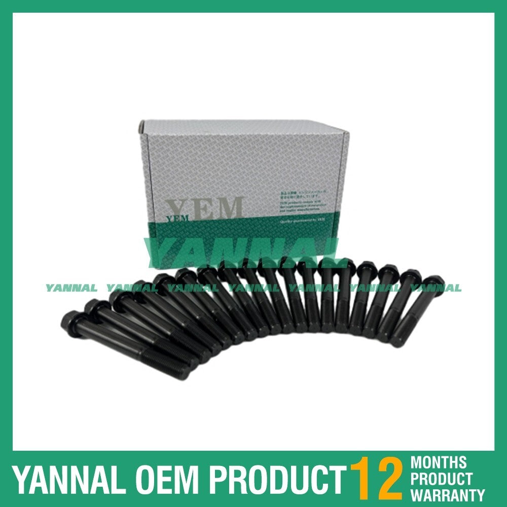 18 new 4BG1 Cylinder Head Bolt Kits for Isuzu Diesel Engines