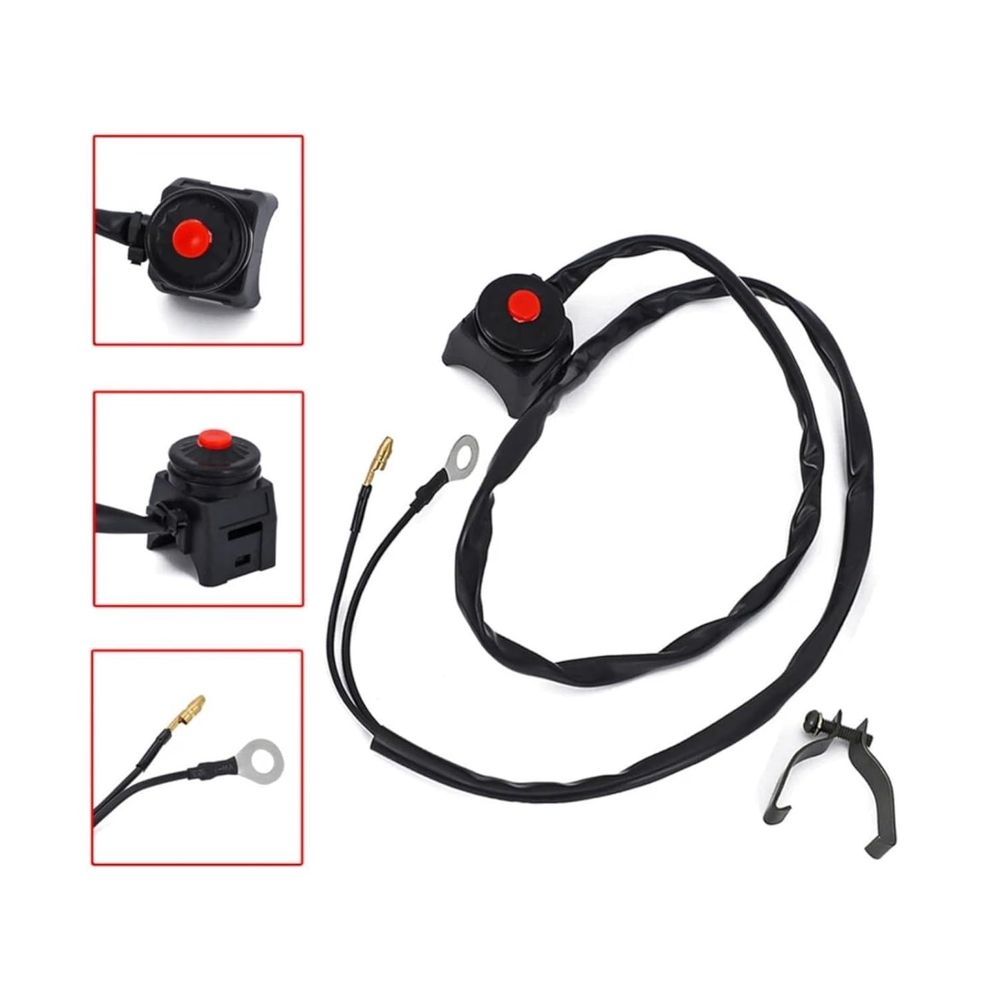 24807492 for Kawasaki for Suzuki KX60 KX65 Engine Kill Switch Button Kit Q