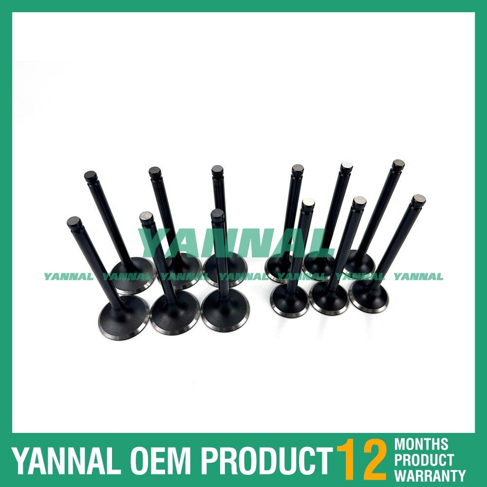 New 6D14 intake and exhaust valve kit for Mitsubishi