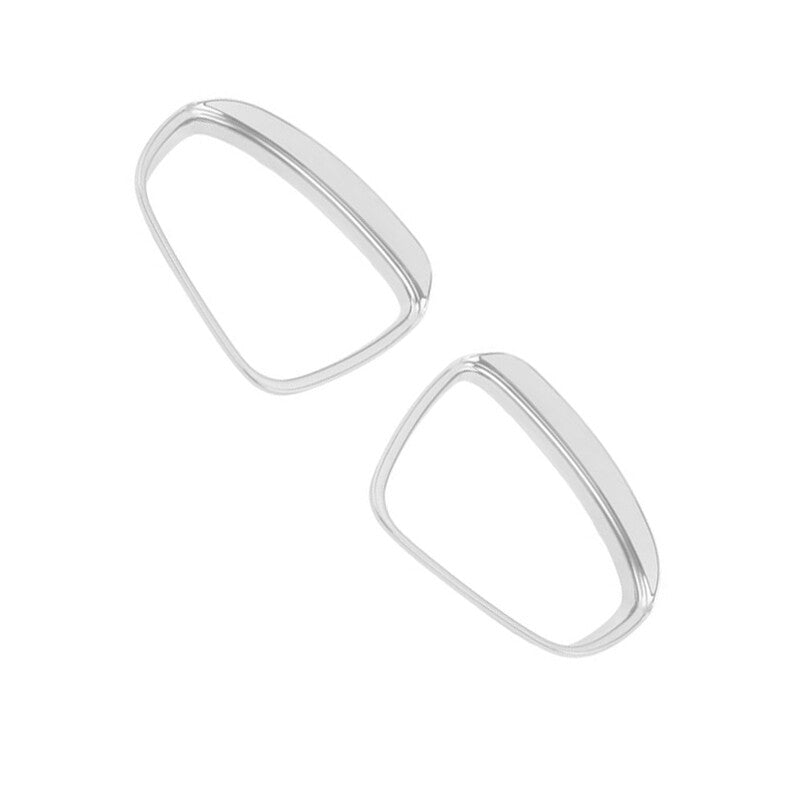 1 Pair for Tuca 2018 New rearview mirror Rain Eyebrow frame silver v