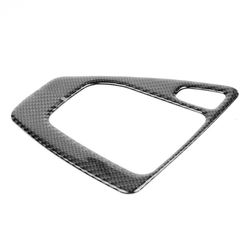 Carbon Fiber Interior Gear Shift Panel Trim Sticker for BMW 3 Series E90 2005-12 Q