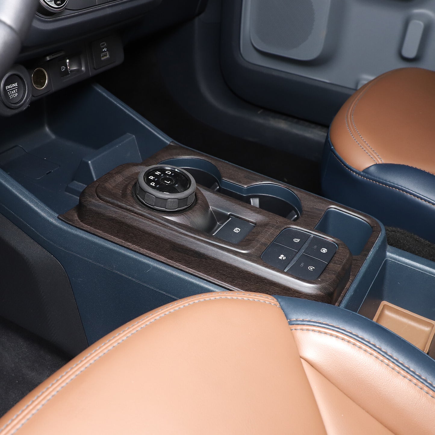 Black armrest box rear storage box tray decoration suitable for GR86 for Subaru BRZ 2022-23- v