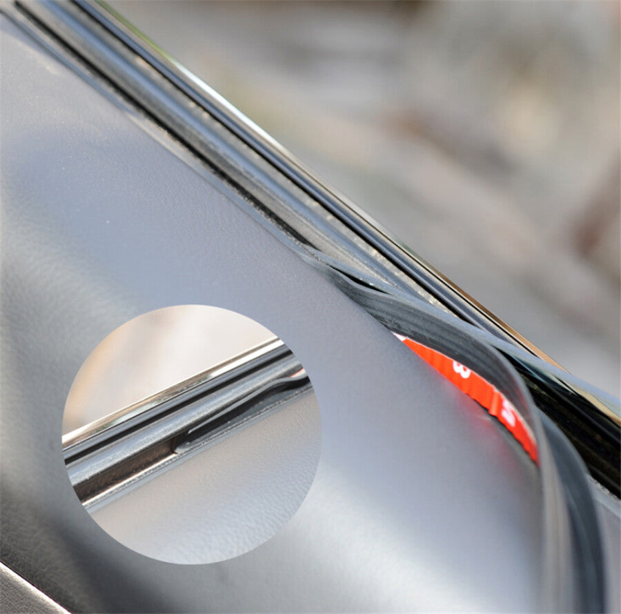 Car Rubber Windows Glass Aging Sealed Strips Edge Trim Noise Resistant 4M Black