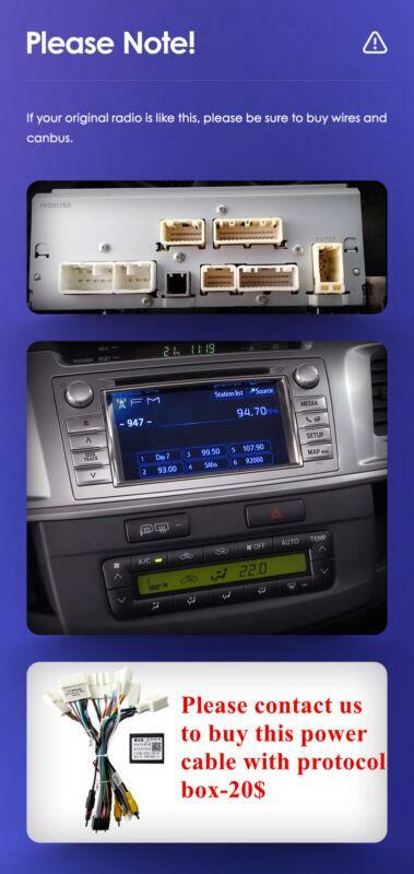 In-car Android 10.1 radio, GPS player, 2GB+32GB navigation for Hilux (2005-2014) n
