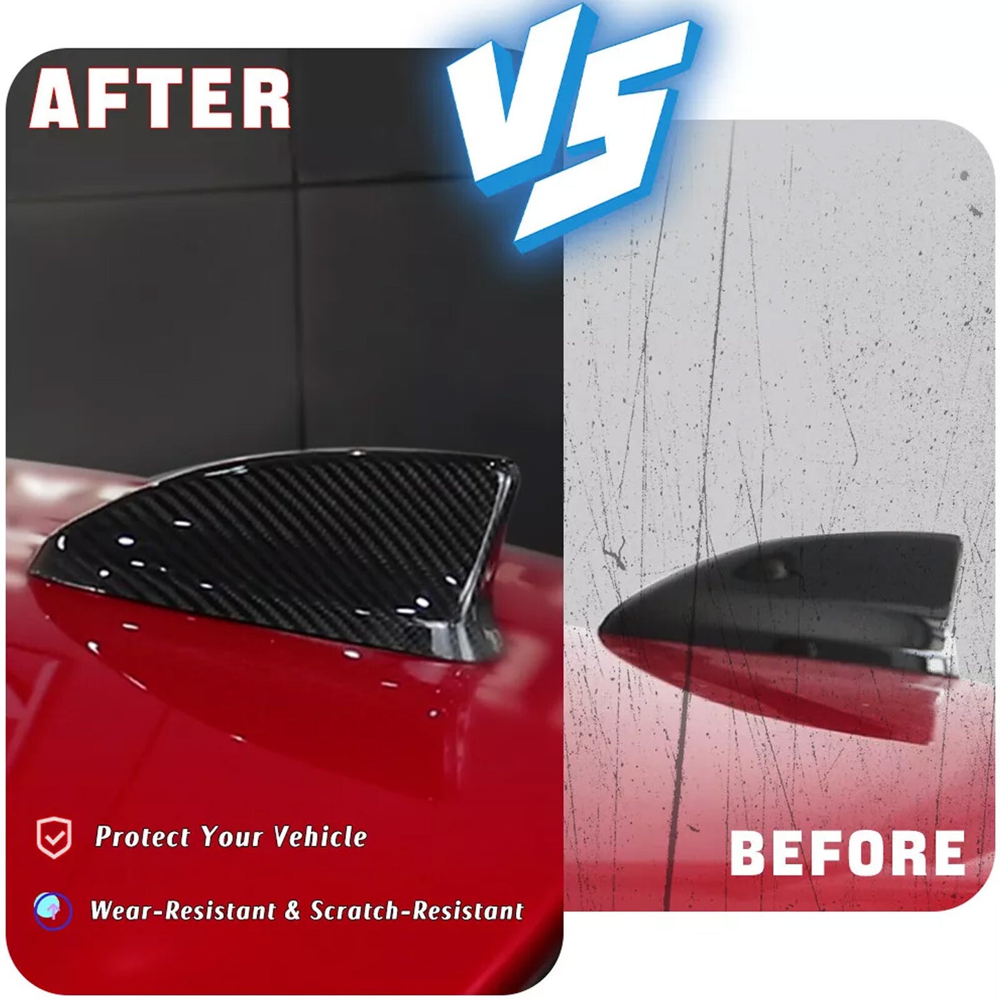 Dry Carbon Fiber Shark Fin Antenna Cover for Honda 11th Gen for Civic Type R