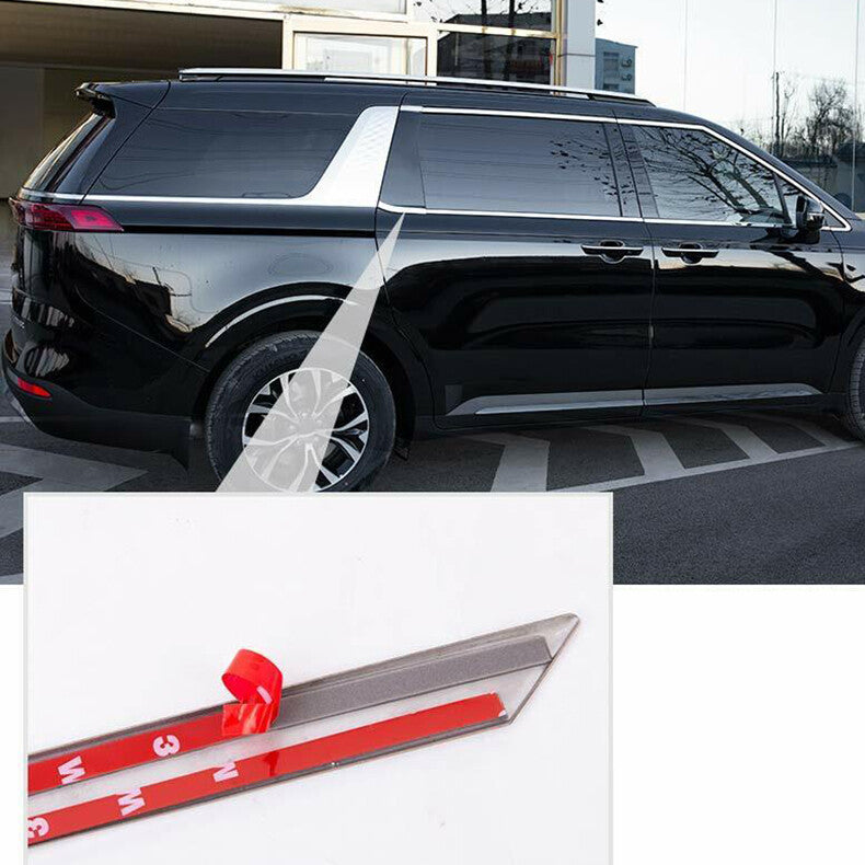 for Kia Carnival 2022-2023 stainless Car Window Strips frame Sill Cover Trim 14x