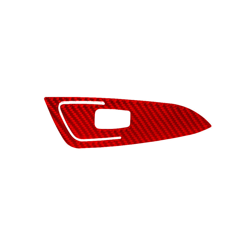 2Pcs Red Carbon Fiber Window Switch Panel Cover Trim For 2009-2020 for 370Z v