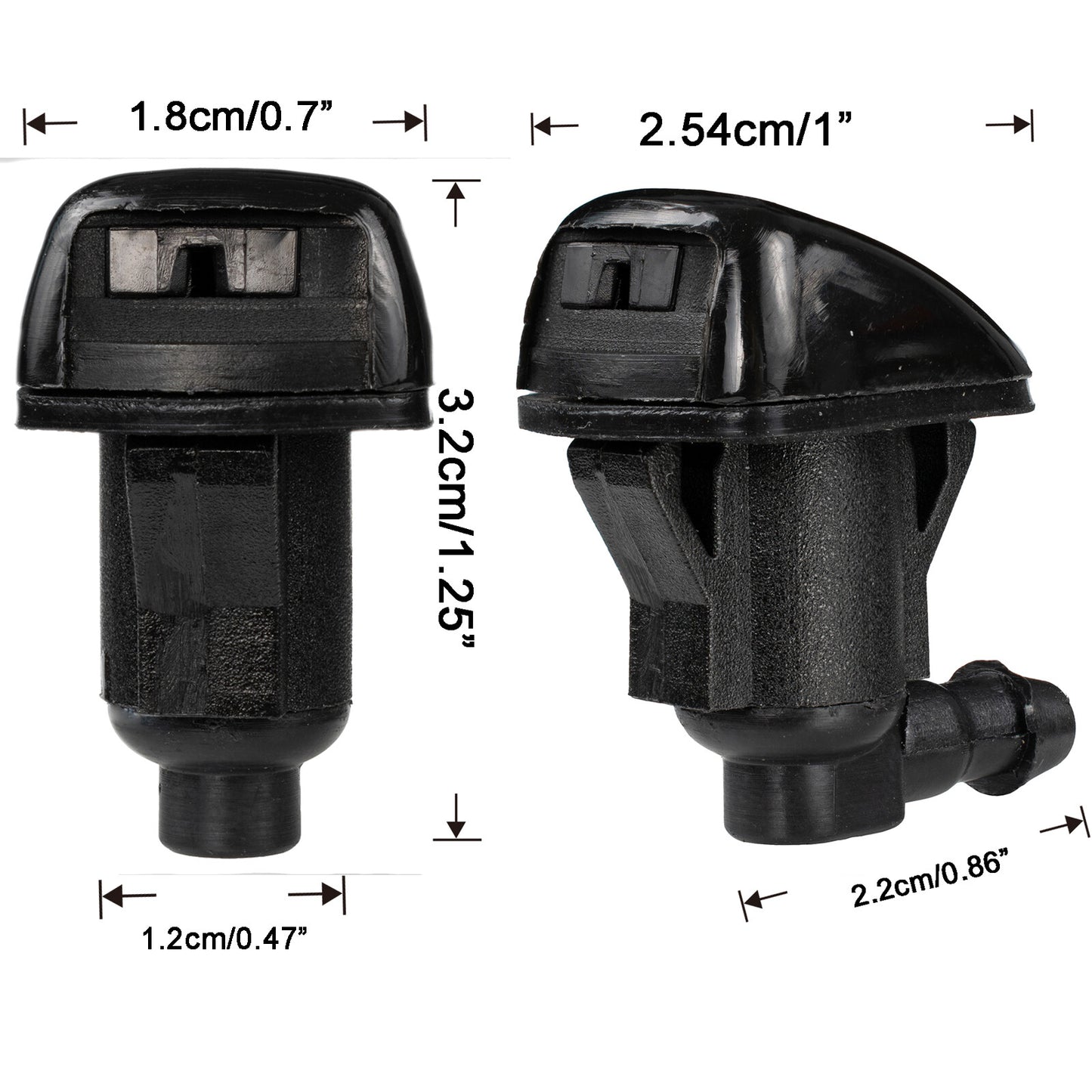 2pcs wash water nozzle splash nozzles windshield washer nozzle car nozzles for Toyota Avensis Q
