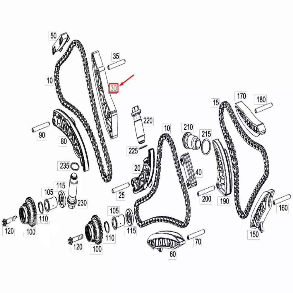 1770524000 Engine Timing Chain Kit for Mercedes-Benz G500 C63 E63 S AMG Q